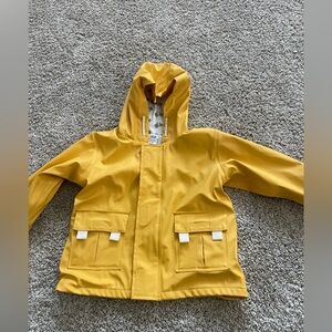Yellow raincoat. 12-18 months